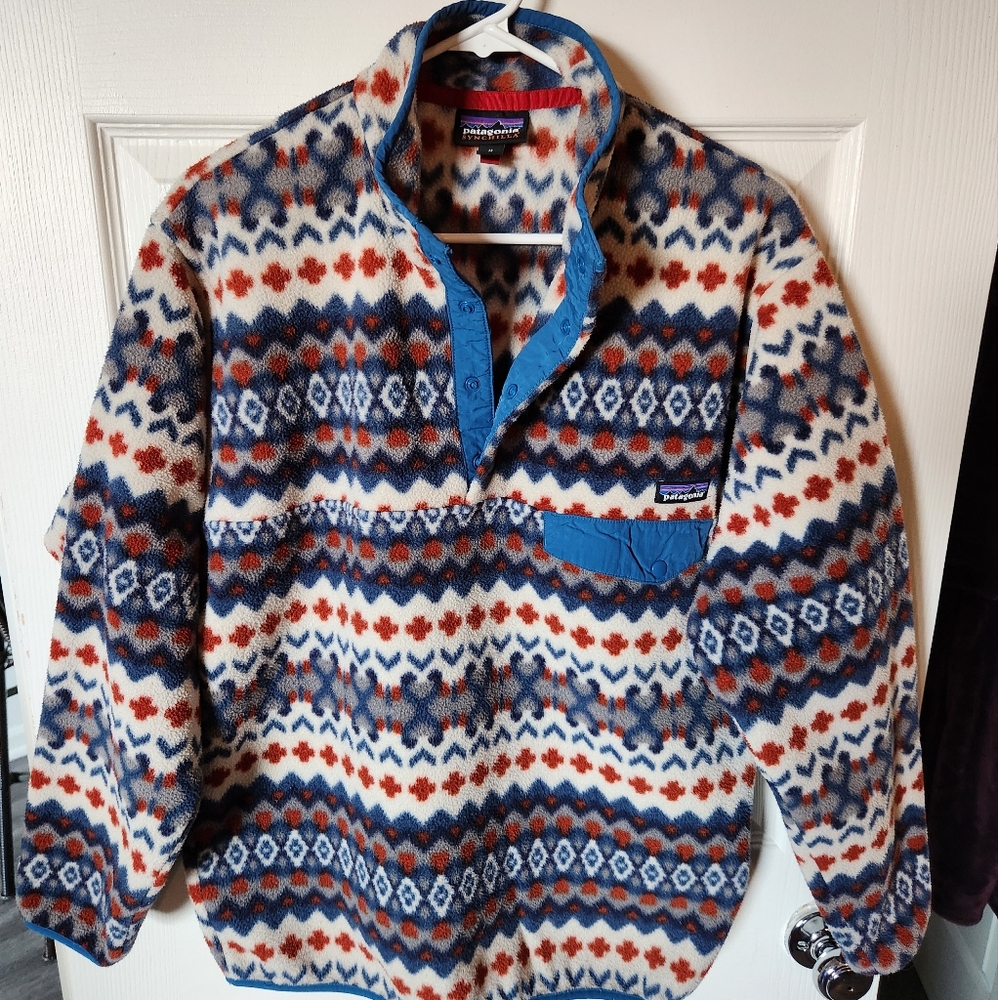 RARE Patagonia Synchilla Fleece Diamond Pullover